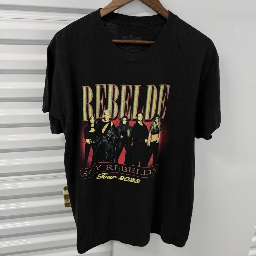 RBD Rebelde Soy Rebelde Tour 2023 Band Tee Shirt Black XL Concert
